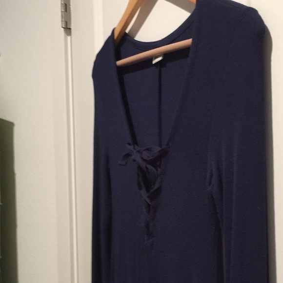 Blue dress, A line shape. - Picture 7 of 9